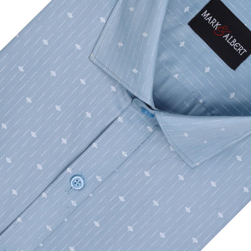 Image of MARK & ALBERT Mens Half Sleeves Printed Shirt