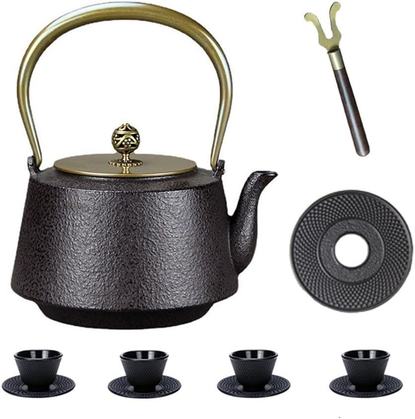 Tea Set Handmade Cast Iron Pot Household Boiling Water Teapot Retro Teahouse Ornaments