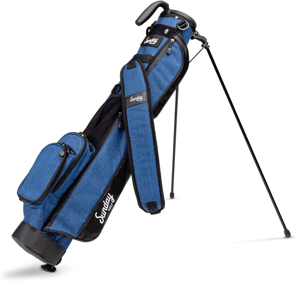 Sunday Golf Loma Bag - Holds 5-7 Clubs - Ultra Lightweight Sunday Carry Bag with Strap Stand - Golf Stand Bag for Driving Range Par 3 Pitching Putting Course 31" Height