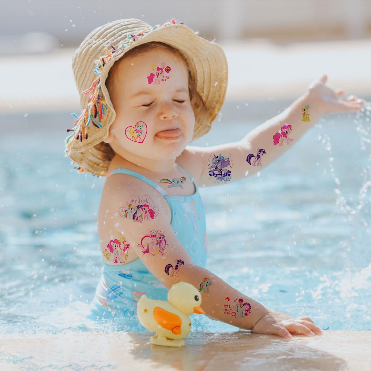 Tatuajes Temporales De Unicornio Para Niños – 8 Hojas De Diseños Lavables Y Seguros, Perfectos Para Regalos De Cumpleaños Y Fiestas