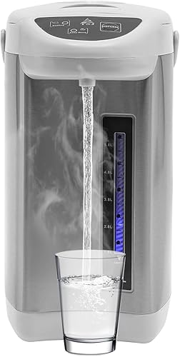 Caldera y calentador de agua elĂ©ctrico de 4 litros, tanque de agua extraĂble de acero inoxidable 304, 750 vatios 3 niveles de temperatura, Caldera y calentador de agua elĂ©ctrico de 4 litros, tanque de agua extraĂble de acero inoxidable 304, 750 vatios 3 niveles de temperatura,