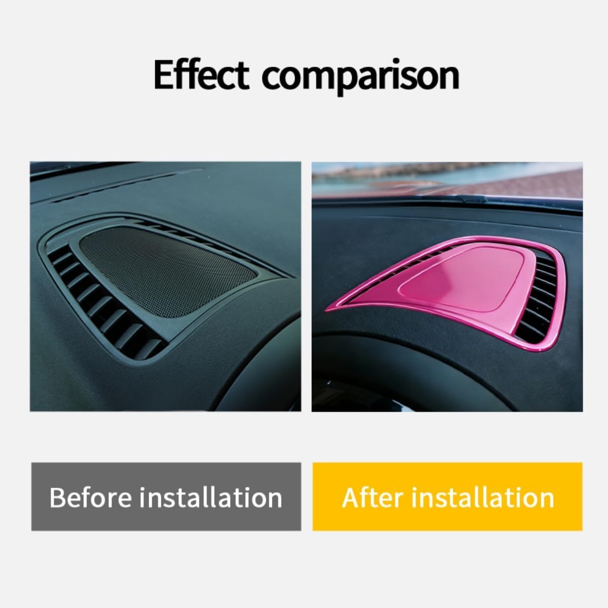 Car Air Outlet Vent Cover Shell Exterior Decorative Trim Sticker Compatible with MINI Cooper F Series F60 Countryman 2017+ (Gold Jack)