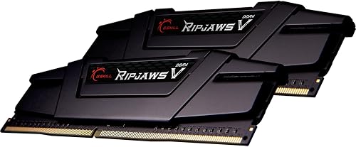 G.Skill Kit Barrettes mémoire 32Go (2x16Go) DIMM DDR4 Ripjaws V PC4-28800 (3600 MHz) (Noir) F4-3600C18D-32GVK - 2