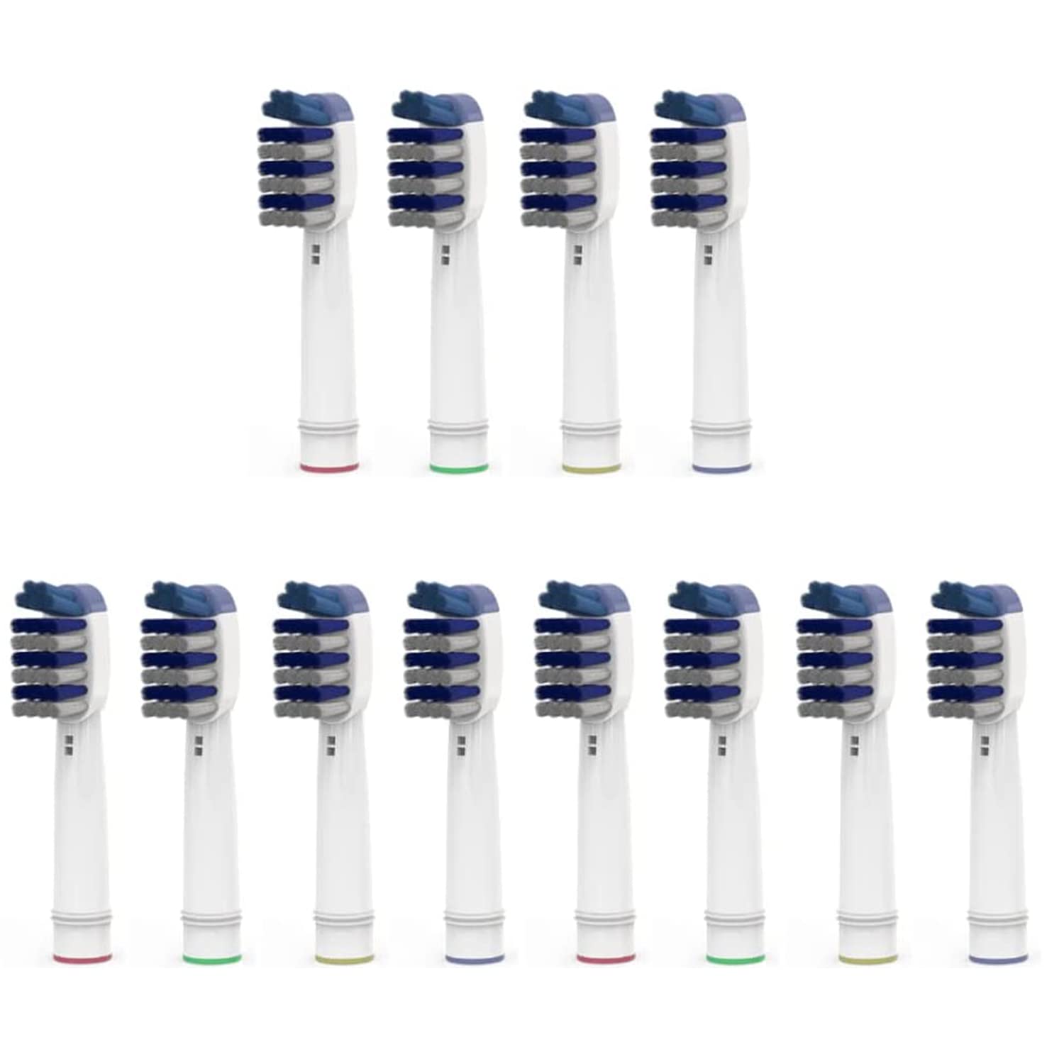 Cabezales de repuesto compatibles con cepillos de dientes eléctricos OralB Tri-Zone y Braun, 12 unidades