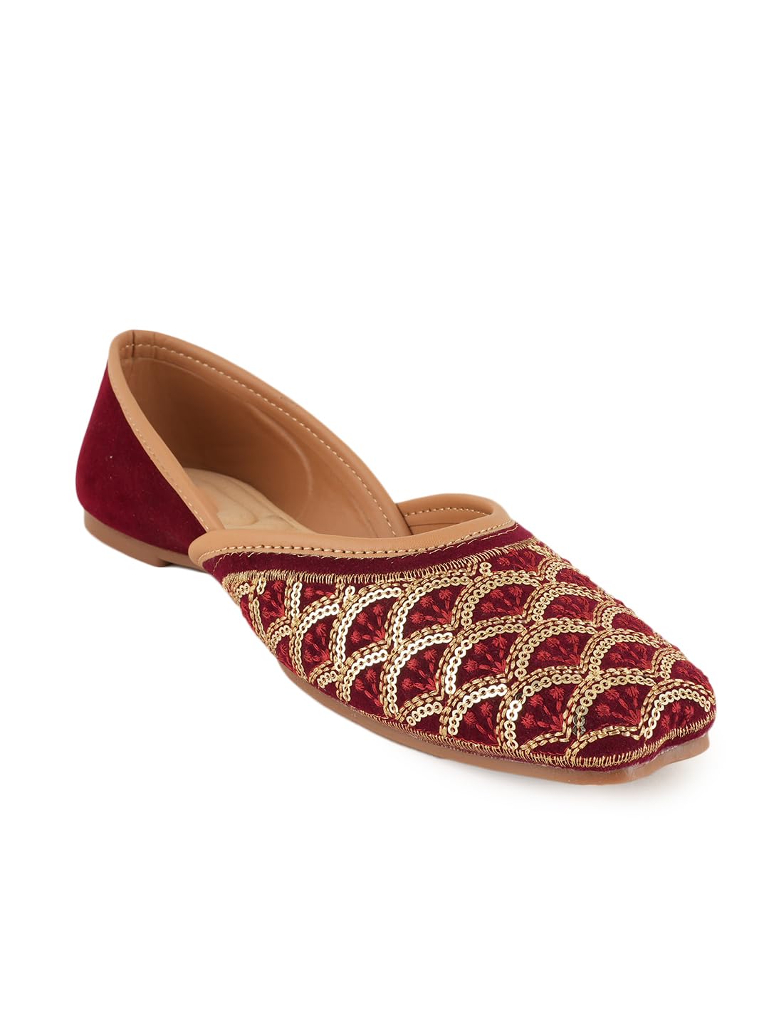 sapatos Women Embellished Ethnic Mojaris Flats-picture-35