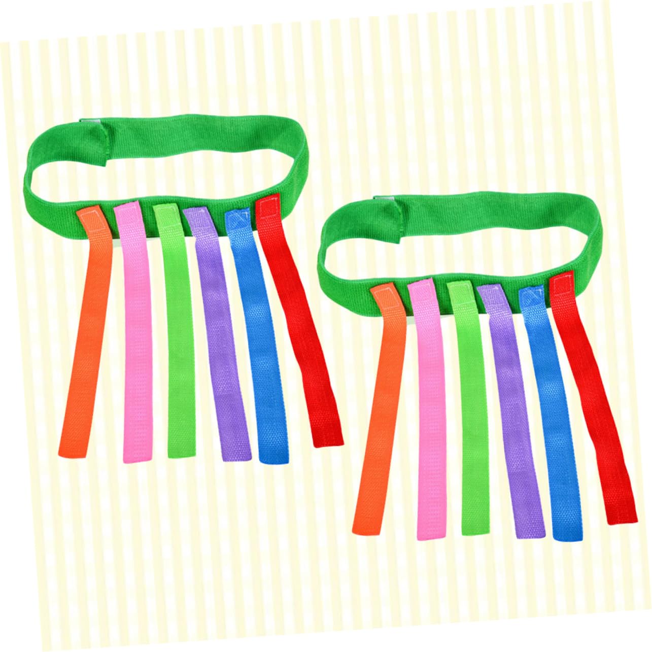 SUPVOX 2Pcs Colorful Pull Tails Outdoor Games Props for Training and Educational Fun Develops Hand Eye Coordination and Social Skills