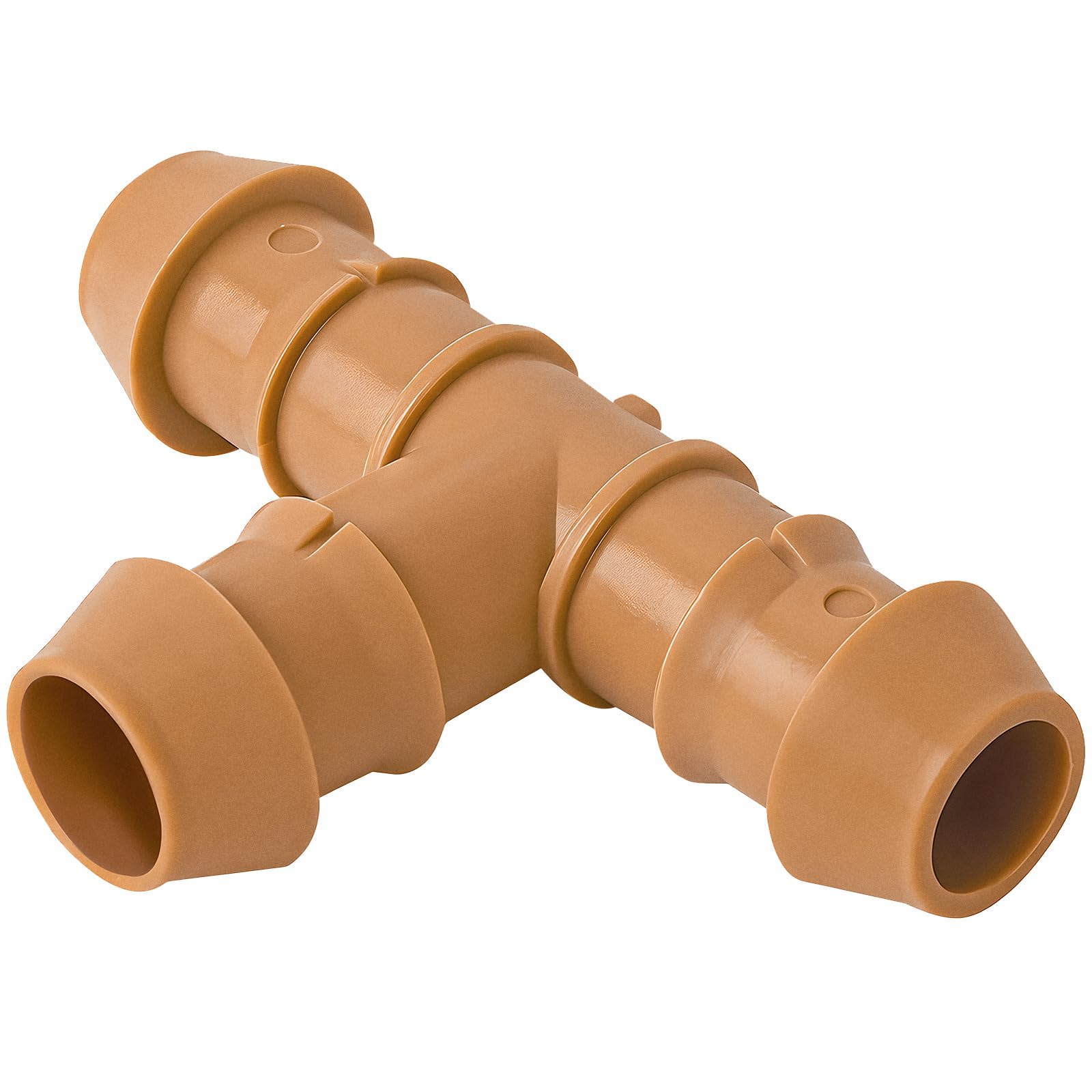 TTioDri 26 Pieces Drip Irrigation Fittings Tee Connectors for 1/2" Tubing, Barbed T 3 Way Connectors for 1/2 Inch Irrigation Tubing Drip Line Tees for Drip Sprinkler Garden Lawn Systems