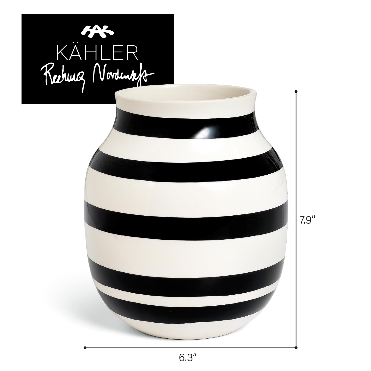 Amazon.co.jp: Kahler ケーラーOmaggio Vase オマジオ フラワーベース