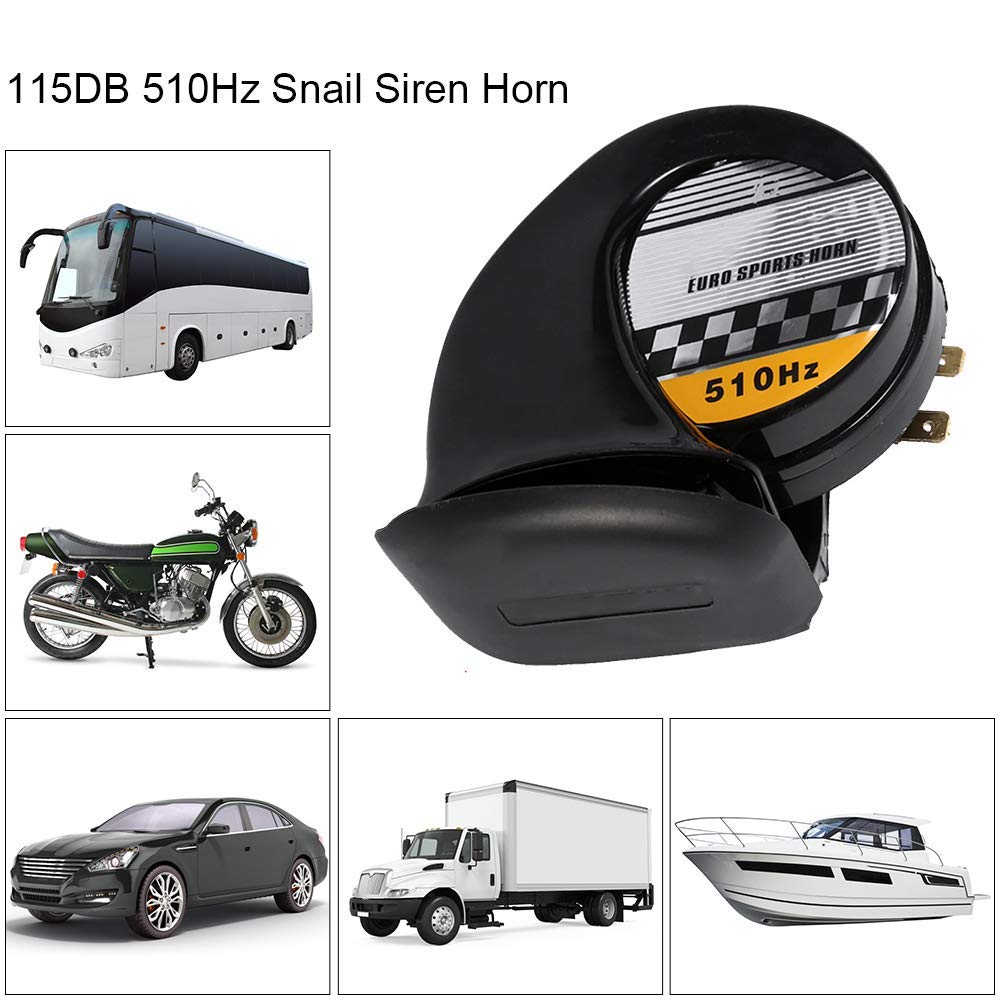 Snail Siren Horn Speaker Impermeabile 12V 510 Hz Universale per Moto