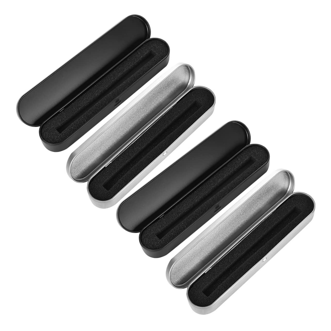 jojofuny 10 set Scatola Portapenne Porta Cancelleria Portapenne Organizer Contenitore Per Penne Da Scrivania Con Scomparti Contenitori In Metallo 4 pezzi * 10