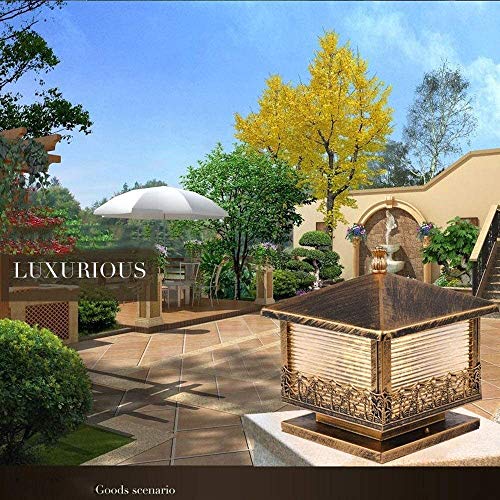 Luces de poste retro para jardín e iluminación impermeable de patios y columnas 6