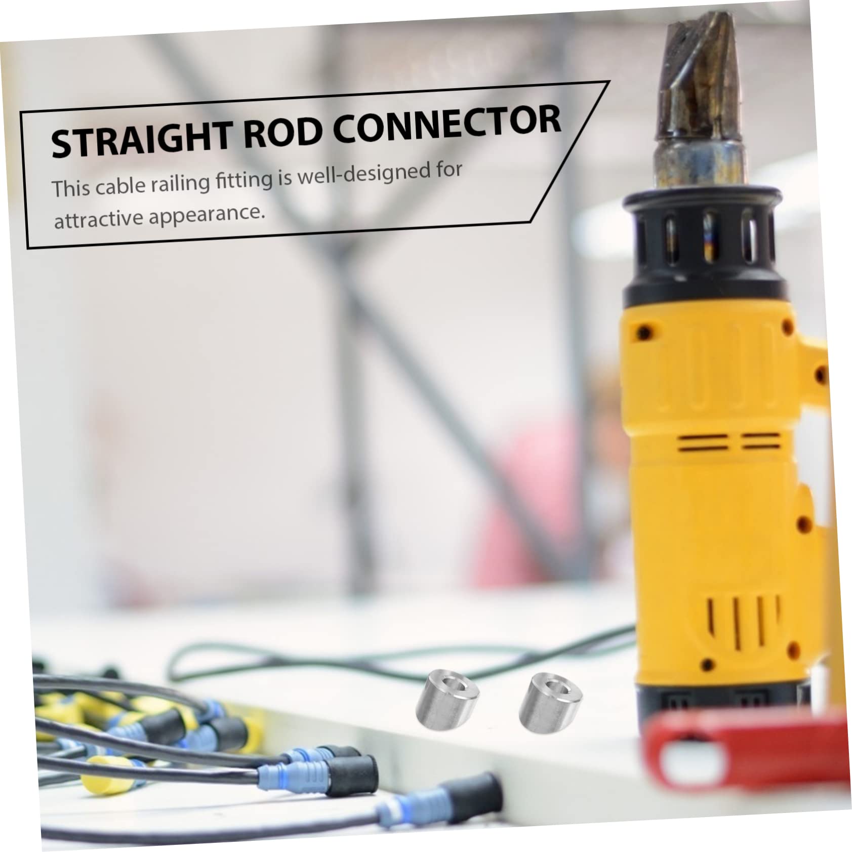 NAMOARLY 10pcs Deck Cable Railing Kit 30 Degree Angle Beveled Washer Stainless Steel Cable Railing Hardware