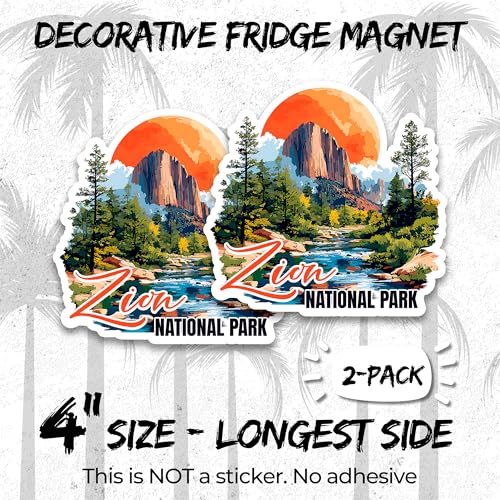 Imanes decorativos de vinilo para viaje, pack 2, 4 pulgadas miniatura 2