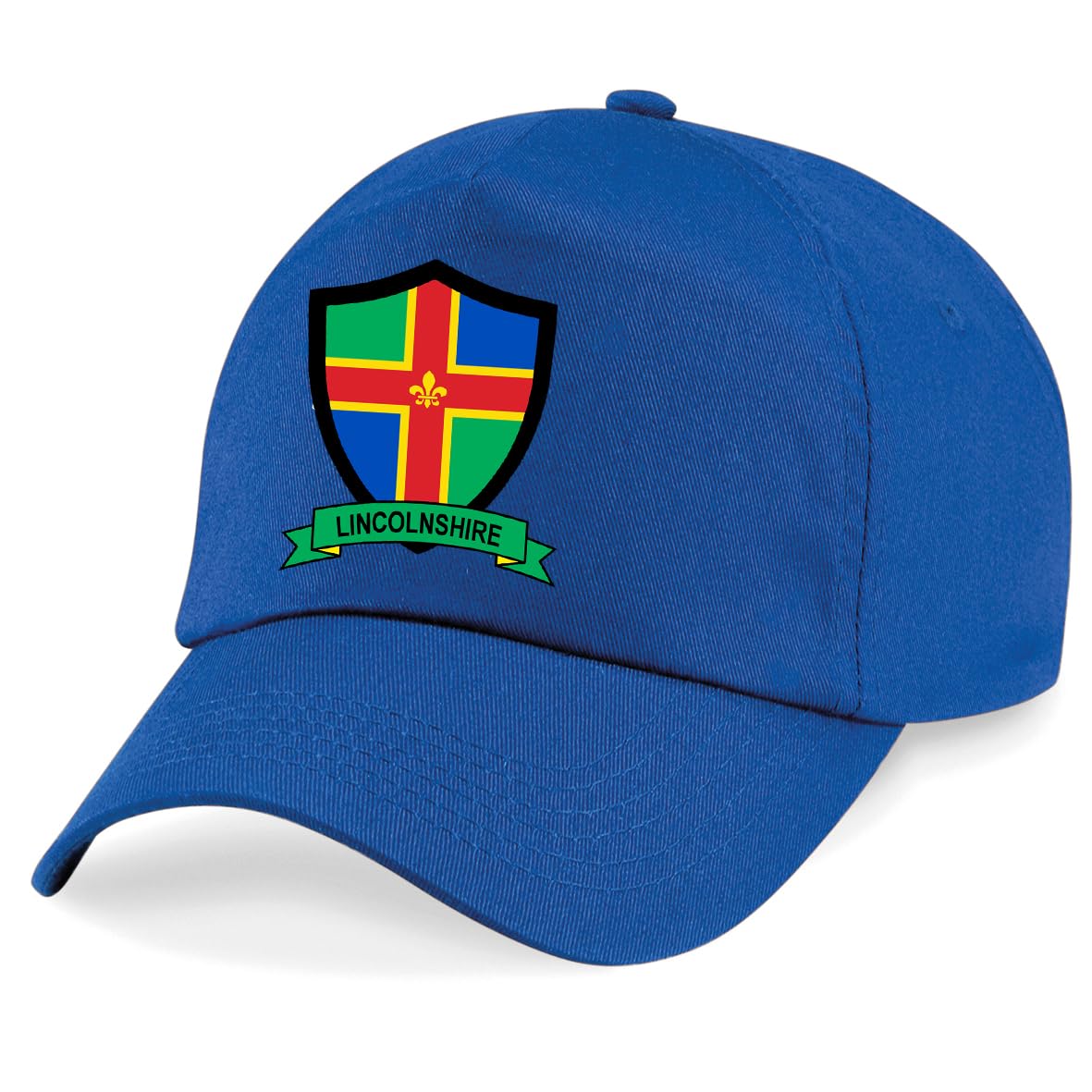 Lincolnshire County Embroidered Baseball Cap Cricket Sport Your County Embroidery (Cotton, Royal)
