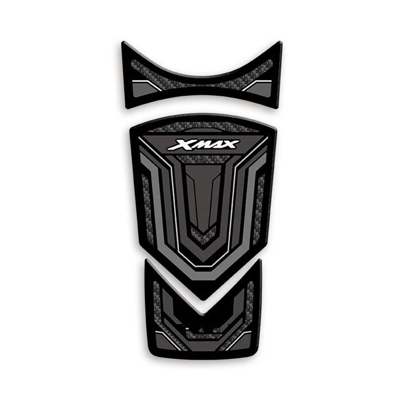 for Yamaha XMAX300 2024 Years Motorcycle Rubber Fuel Tank Stickers Kits of Bike Gas Pad Decoration Decals Fishbone Tank Pad(Color6)