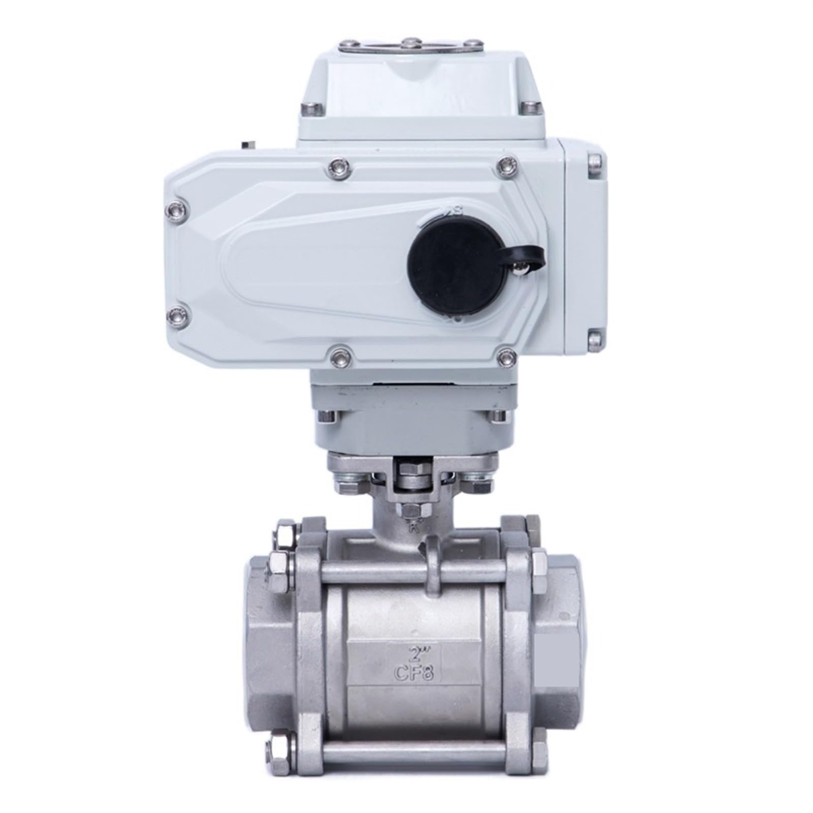 Válvula De Bola Motorizada DN08-DN100 Conexión De Rosca Válvula Eléctrica Válvula Industrial For Agua, Líquido, Etc. Piezas de válvulas de apertura y cierre de aire, g(DN100,12v)