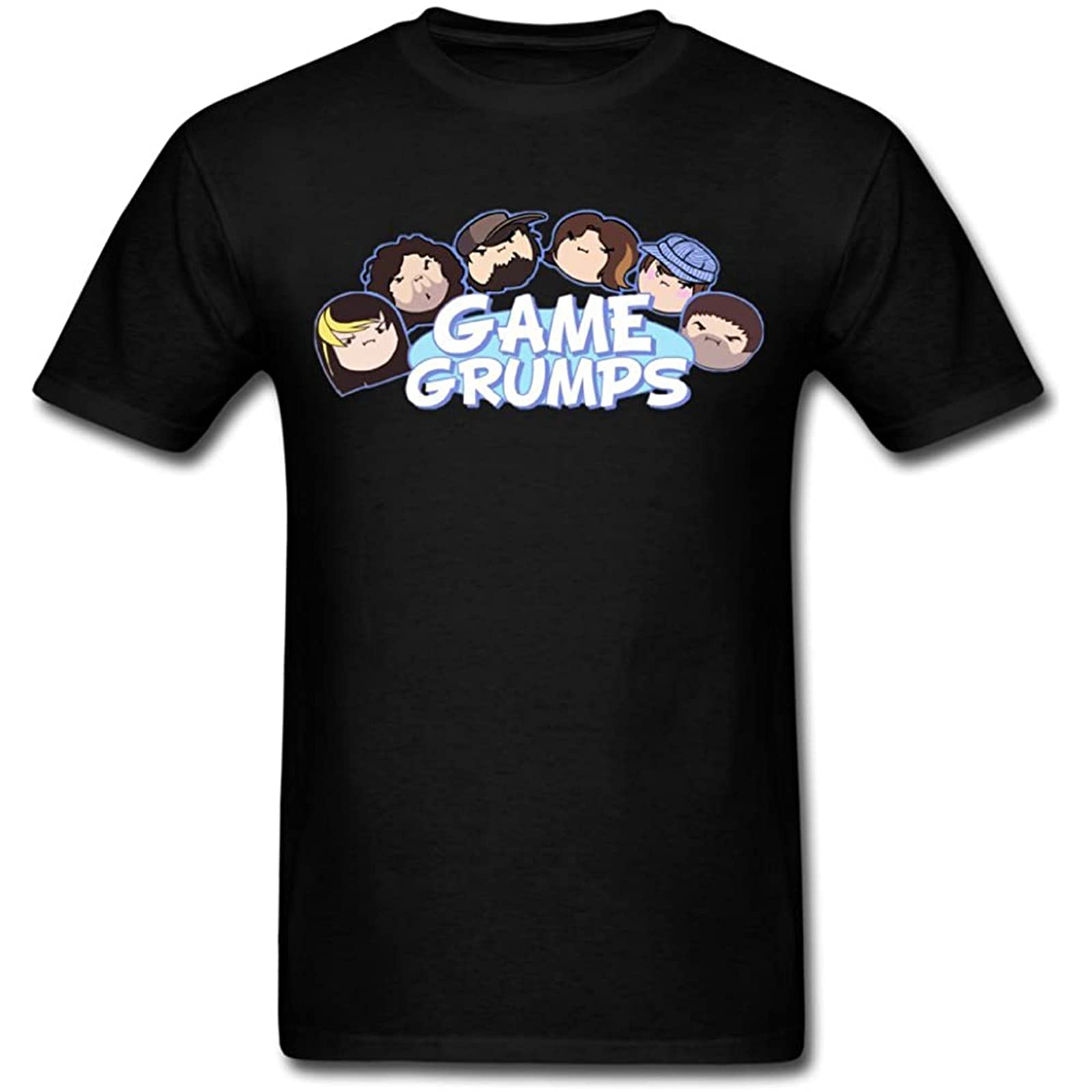 Dehen Unisex Black Handsome Game Grumps Cooling Family Art Male T Shirts M