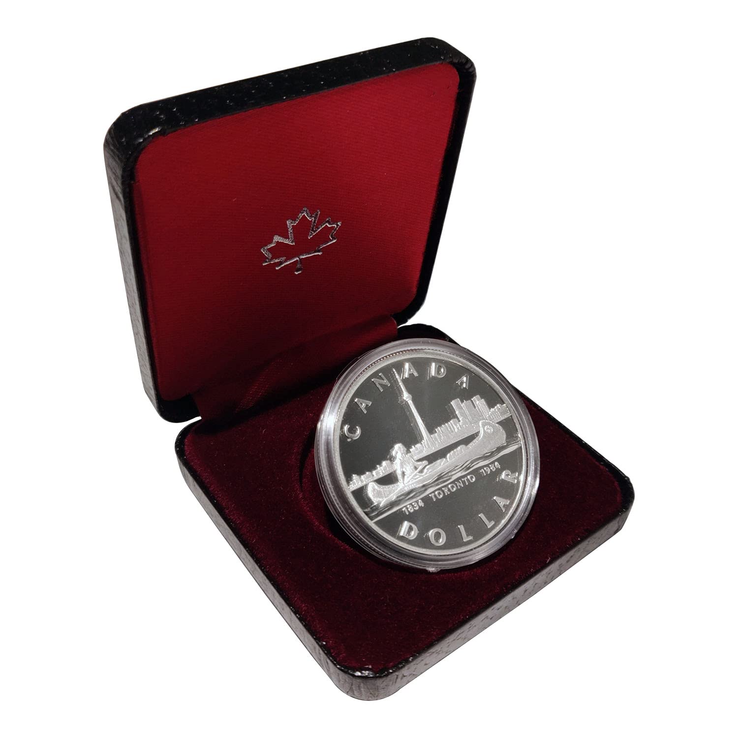 1984年　加 トロント150周年記念　1ドルプルーフ銀貨 1984 $1 Canada Proof Silver Coin: 150th Anniversary of Toronto