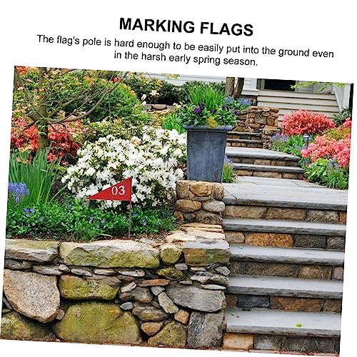 Drapeaux de marquage de jardin pour éviter les erreurs d'irrigation