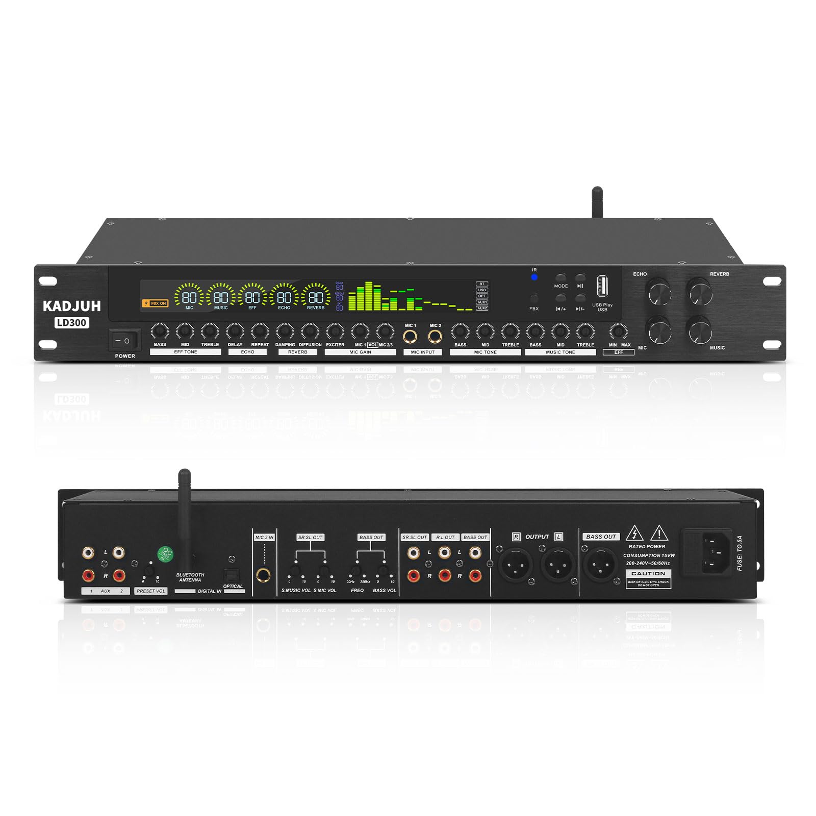 Amazon.com: Kadjuh LD300 Professional KTV Digital Pre-stage