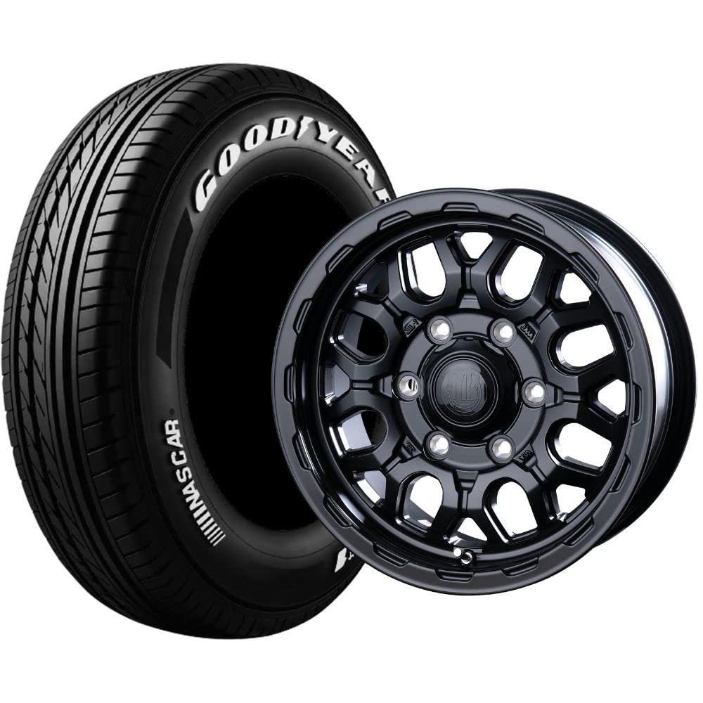200系ハイエース用 ホワイトレターナスカー 16インチ+ マッドバーン 