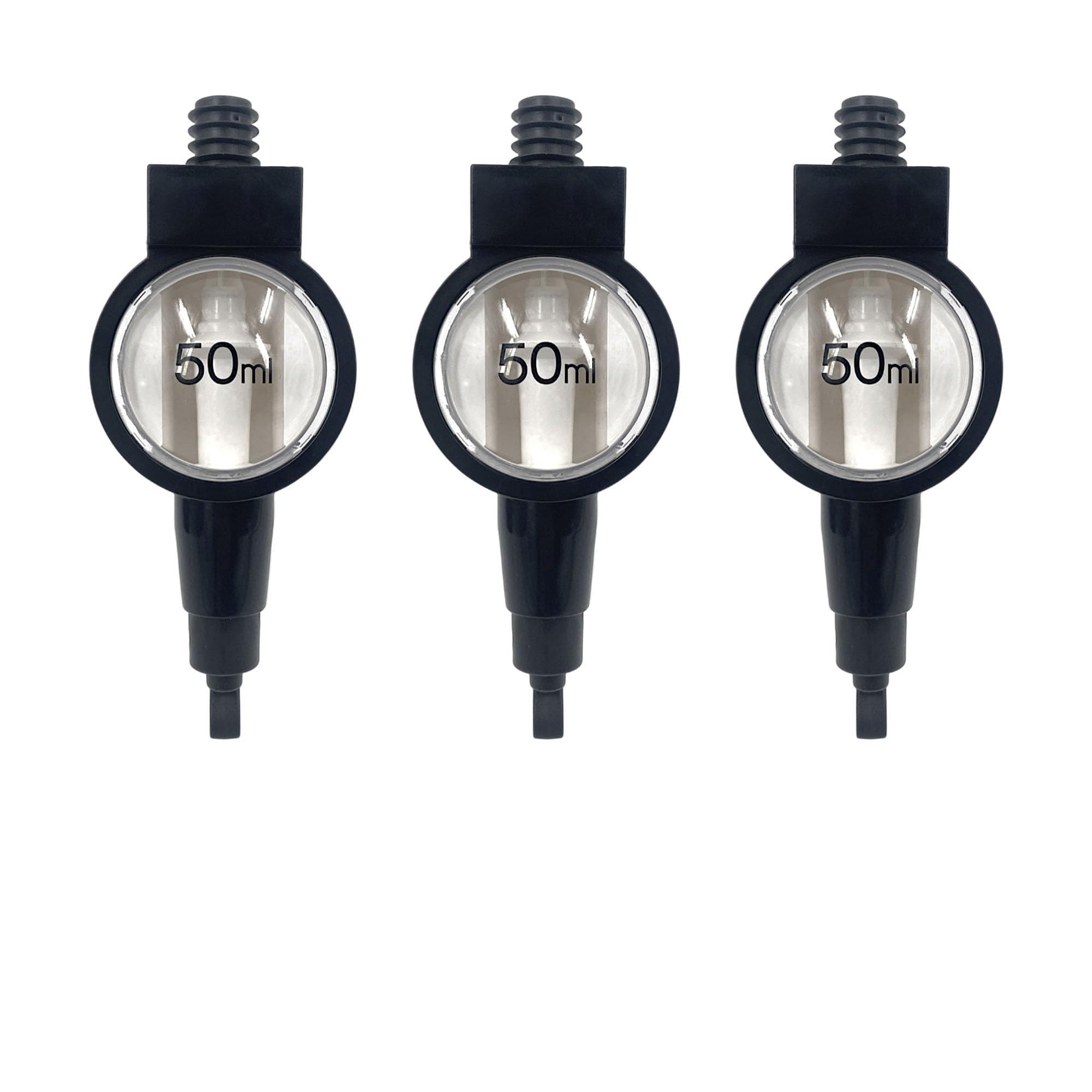 Chabrias Ltd 50Ml Black 3 Pack 50Ml Professional Black Spirit Measure Optics – Uk Made, Government-Stamped, Fits Universal Wall Bar Brackets – Professional Bar Butler Shot Dispenser