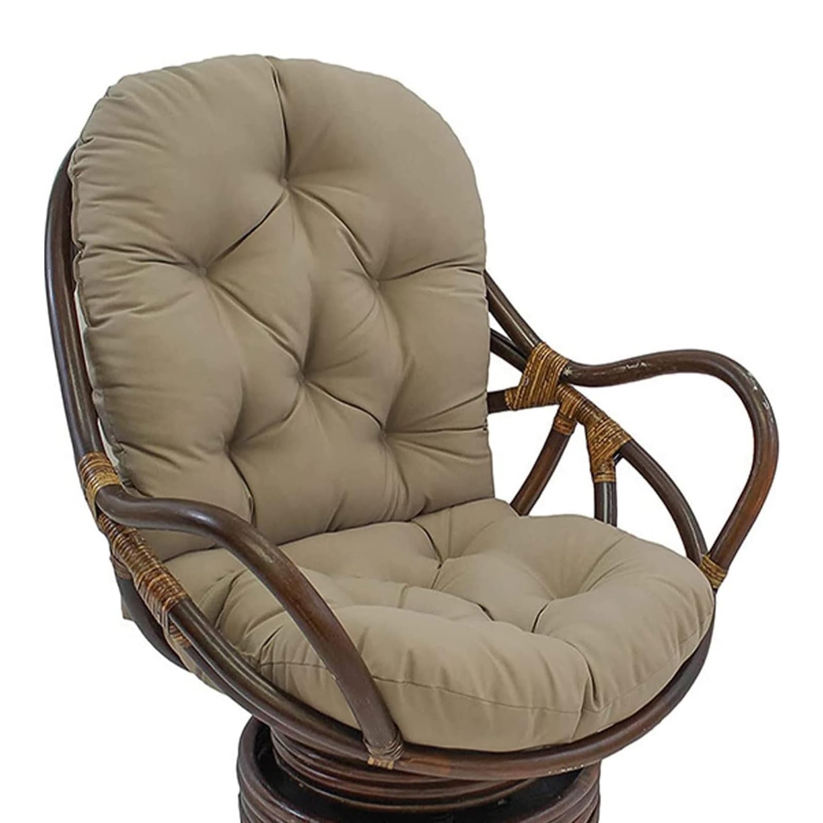 Srutirbo Set 2 Cuscini Per Sedie Da Esterno A U – 48x48 Cm, Impermeabili, Rosso Scuro, Per Giardino E Interni