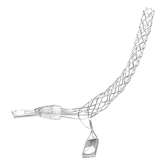 Woodhead 36552 Cable Strain Relief Safeway Grip, Locknut, Wiring Device I-Grip, Galvanized Steel Mesh, .52?.73