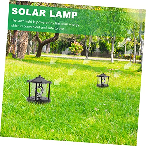 Lampe solaire de tour de balisage à LED rotative pour extérieur - 5