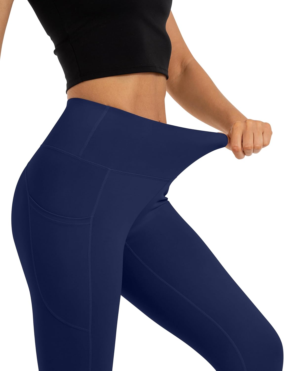 Thick High Waisted Lounge Legging - Buttery Soft Tummy Control Workout Yoga Pants for Women with Inner Pocket - Image 6
