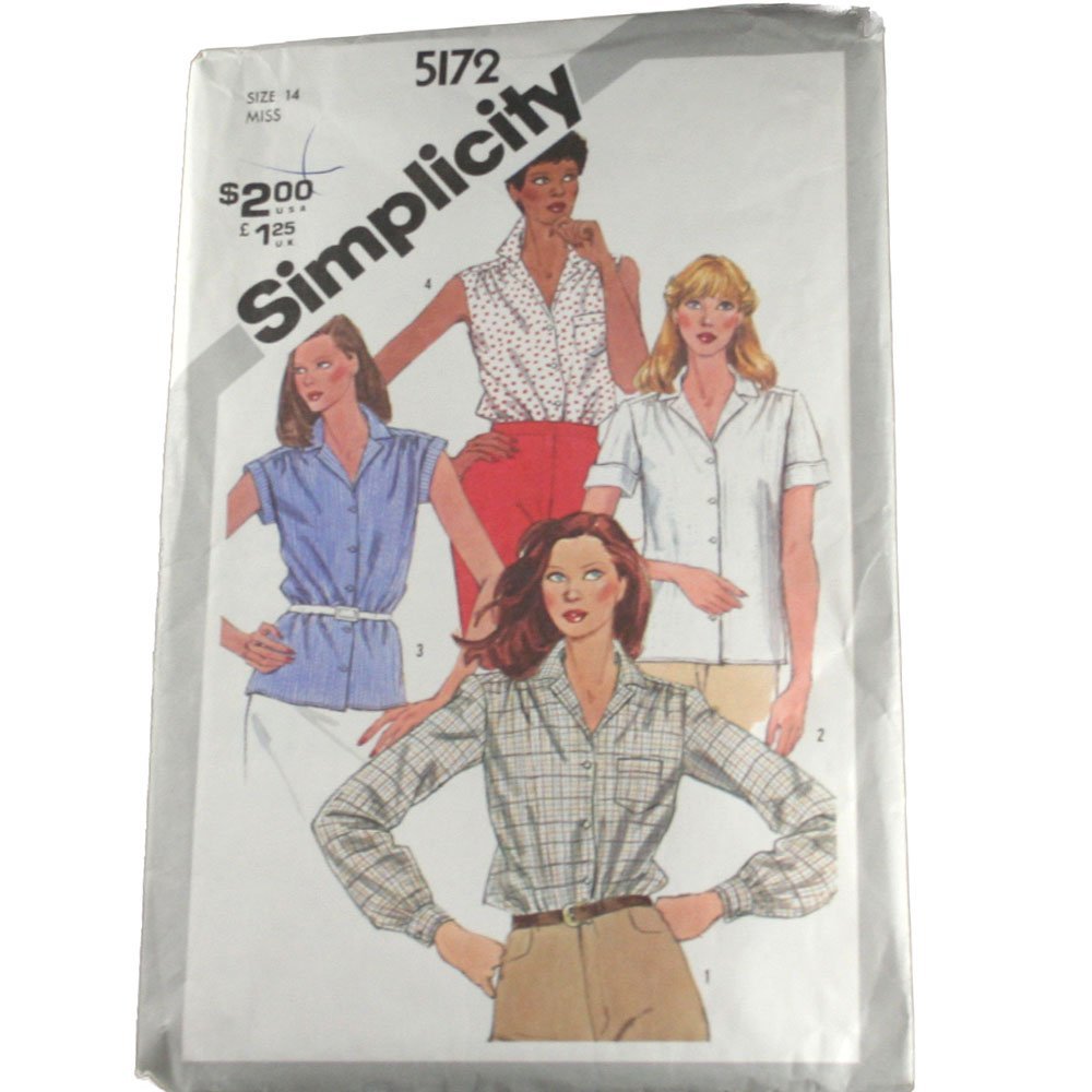 Patron de couture Simplicity 5172 pour ajuster une chemise femme taille 42 sans défaut
