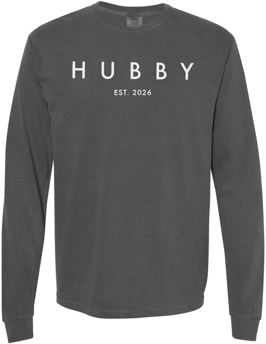 Couple T-Shirt for Men, Women, Hubby and Wifey Est. 2026 Honeymoon Shirt 100% Cotton Retro Look Oversized Graphic Tee