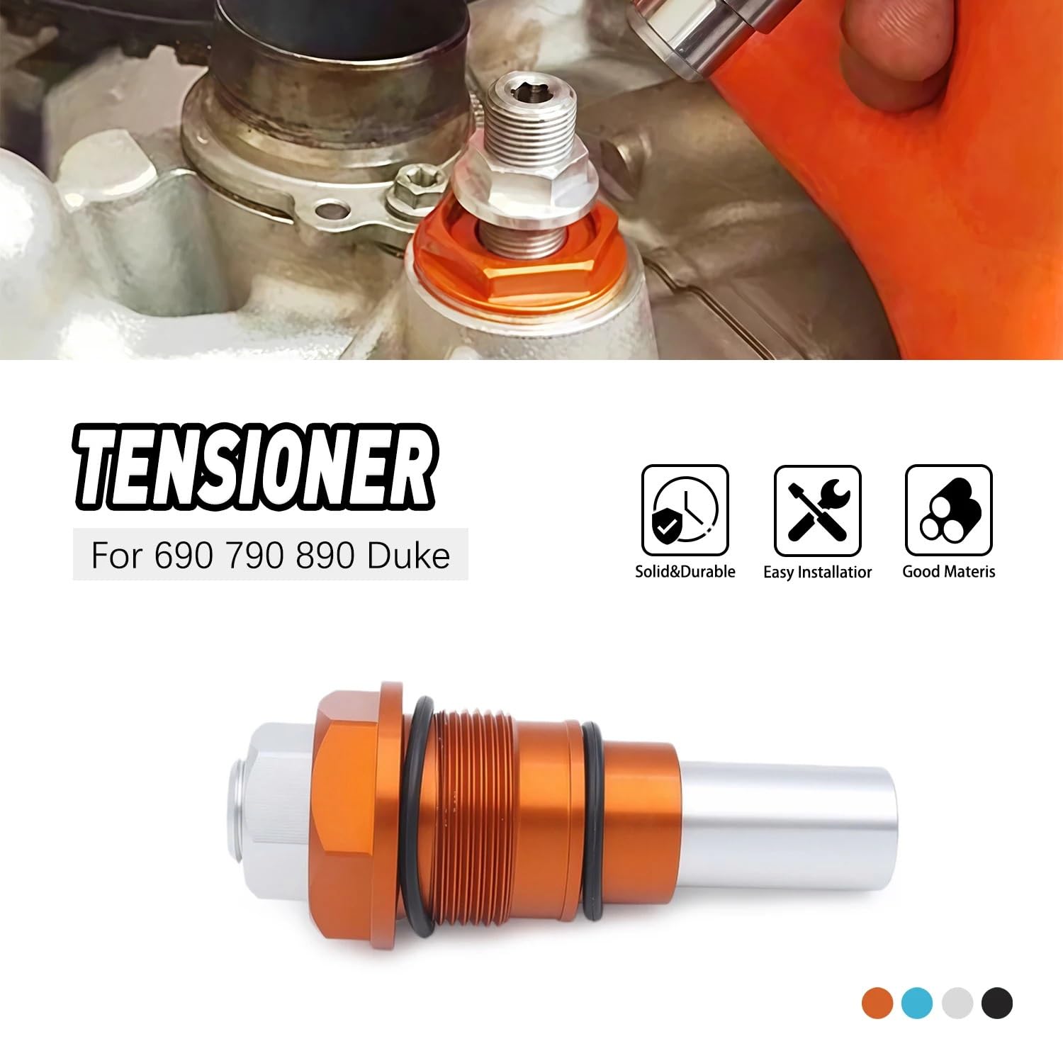 Tendicatena Distribuzione Adatto per 790 Adatto per Duke L 690 Adatto per Duke R 890 1050 1090 1190 1290 Cam Tenditore Catena di Distribuzione Tendicatena a camme(SKY BLUE)