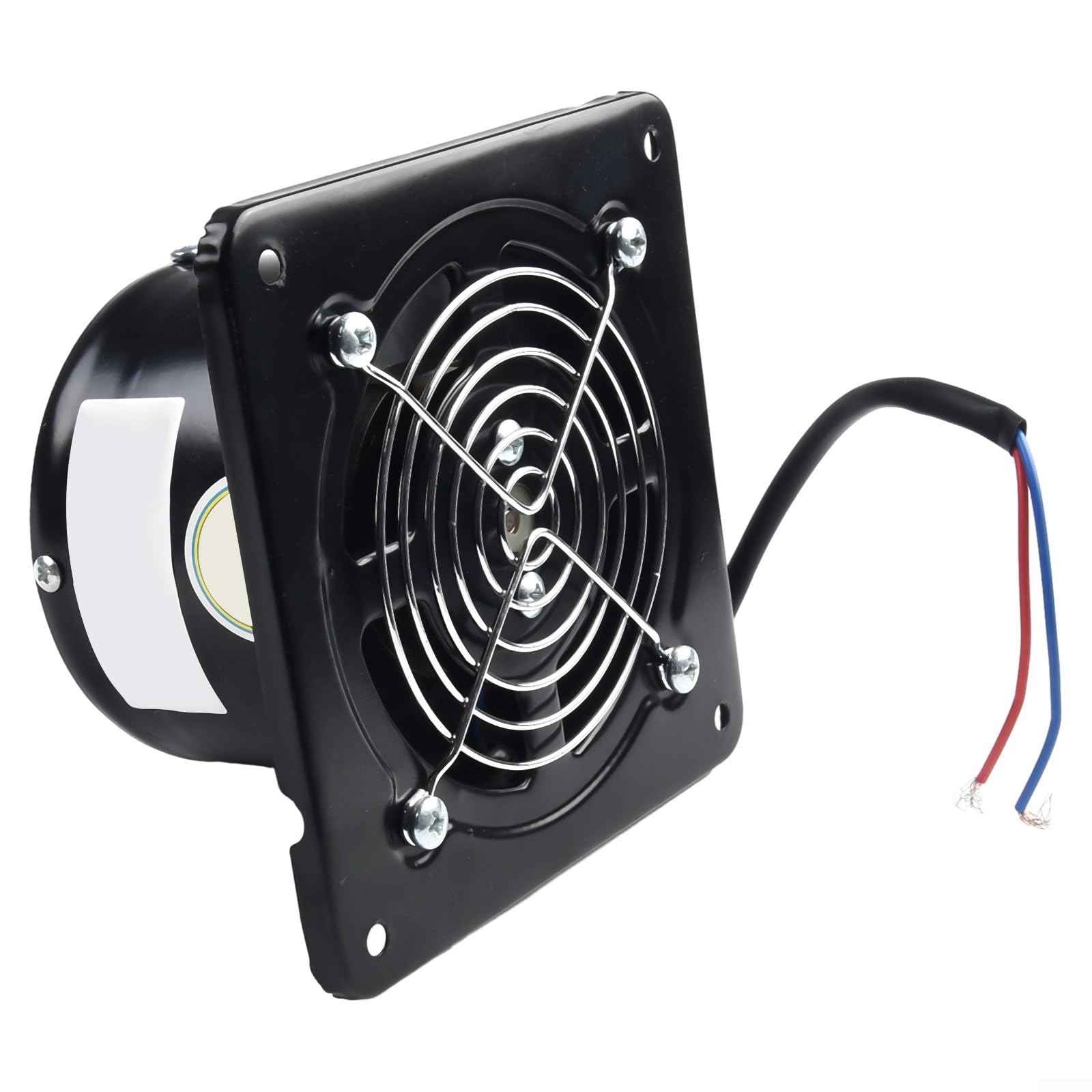 Ventilador de escape industrial de 4 pulgadas, extractor de ventilación axial, soplador de 220 V, marco de metal de acero inoxidable, motor de cobre, taller, almacén, restaurante, garaje