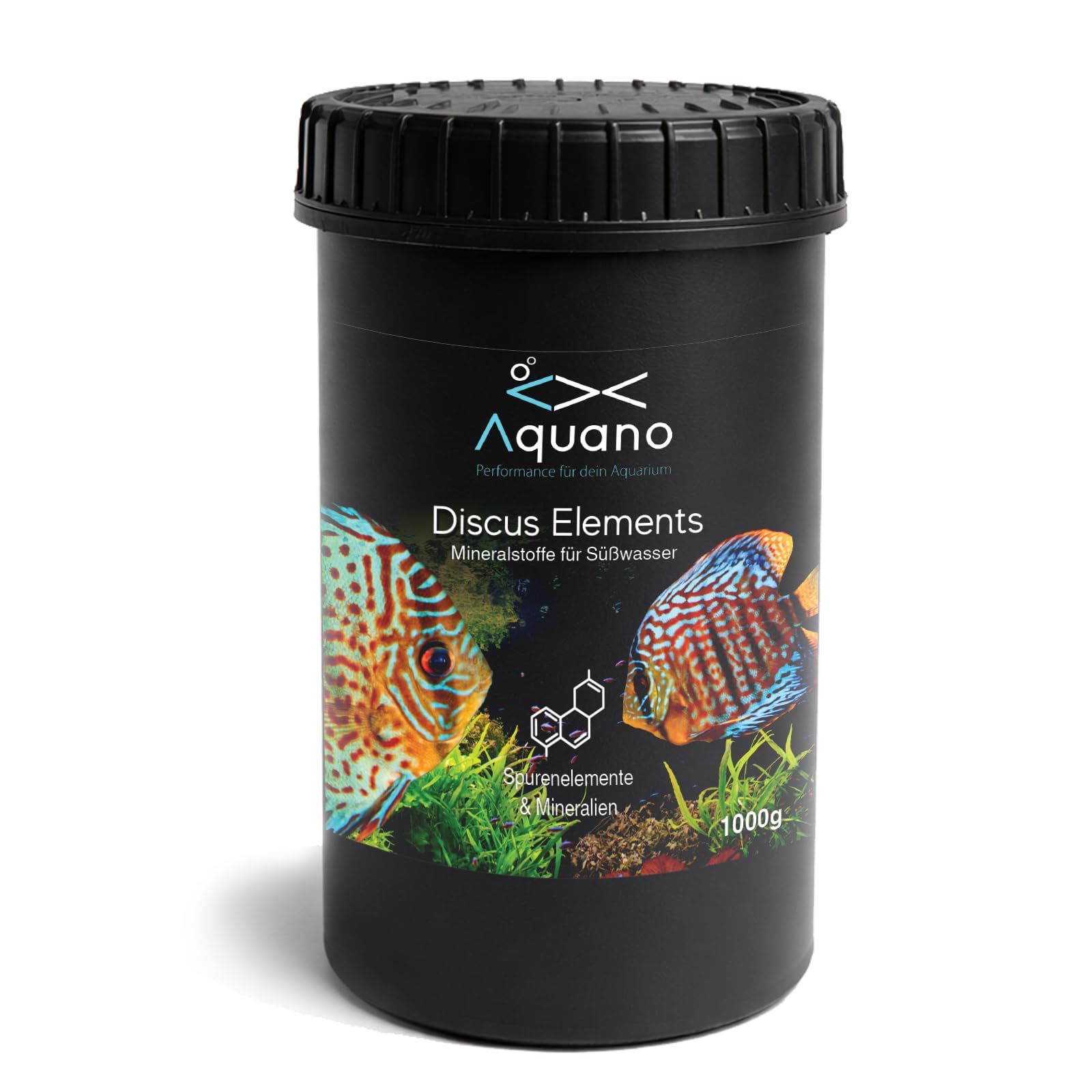Discus Elements 1000g – Mineralien & Spurenelemente zur Aufhärtung von Osmose- & Leitungswasser | Fördert Farben, Wachstum & Immunsystem von Zierfischen | Pulverform | Made in Germany