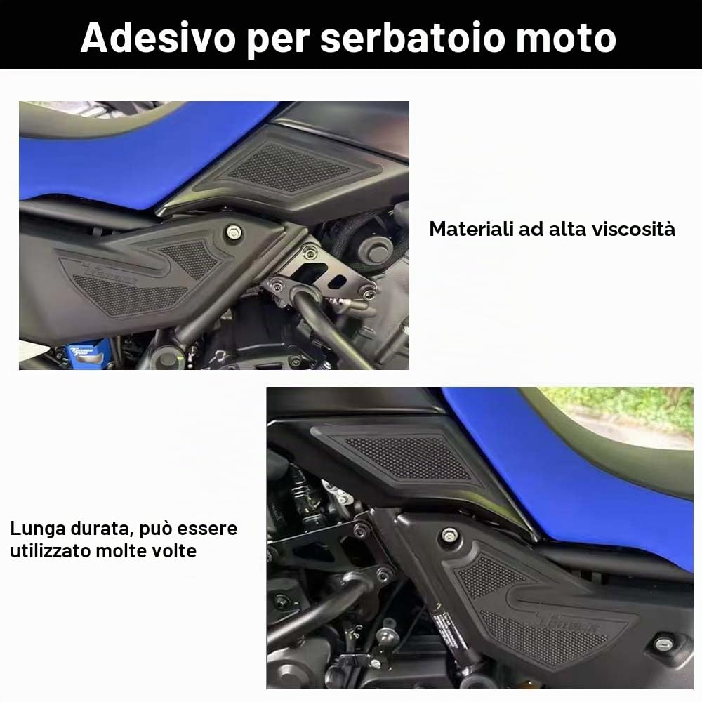 Accessori per moto Protezione laterale antiscivolo impermeabile per serbatoio Adesivo in gomma 3CM per Tenere 700 Rally 2025 Tenere 700