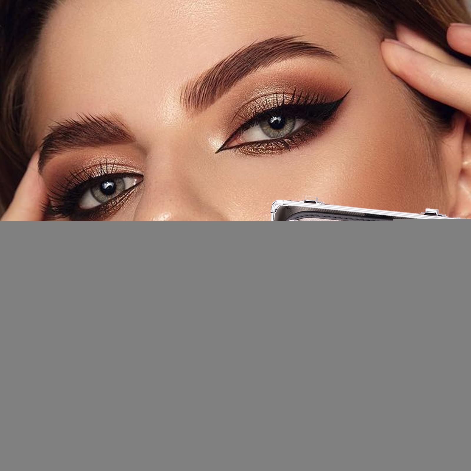 Kit per il trucco completo del viso, set per il trucco per principianti | Custodia per multifunzionale - Ombretto, fard, per sopracciglia, rossetto, smalto, pennello per sopracciglia con custod