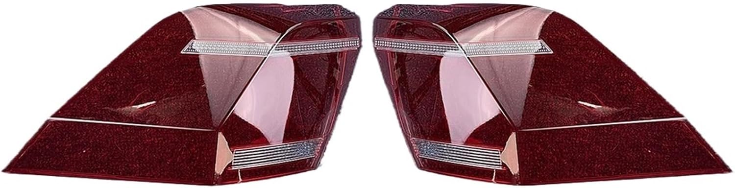 Auto Tail Lamp Light Case Compatible with VW Tiguan L 2022 2023 2024 Car Taillight Cover Lampshade Lampcover Caps Taillamp Shell(Outside A Pair)