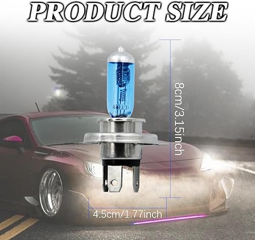 Miniatura 15 de HAOBO 2 bombillas halógenas de alto rendimiento, bombilla halógena de alto rendimiento, 12 V, 100 W, bombilla de repuesto de luz baja y niebla, H1.