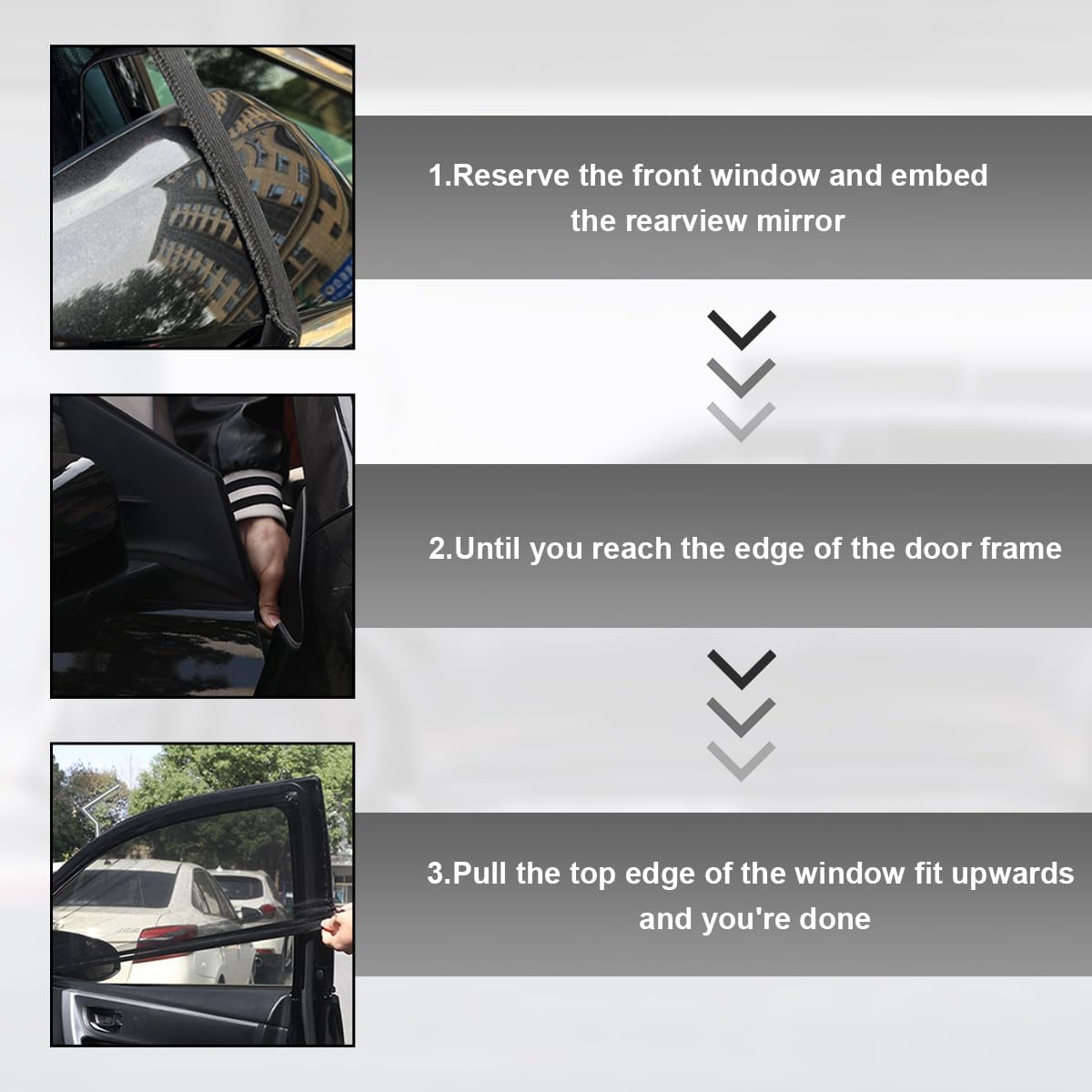 4 PCS Car Window Shades, Stretchy Mesh Front Rear Side Window Sun Shades for Heat Block UV Protection, Universal Breathable SUV Window Screen Covers to Keep Your Cars Cool (SUV)