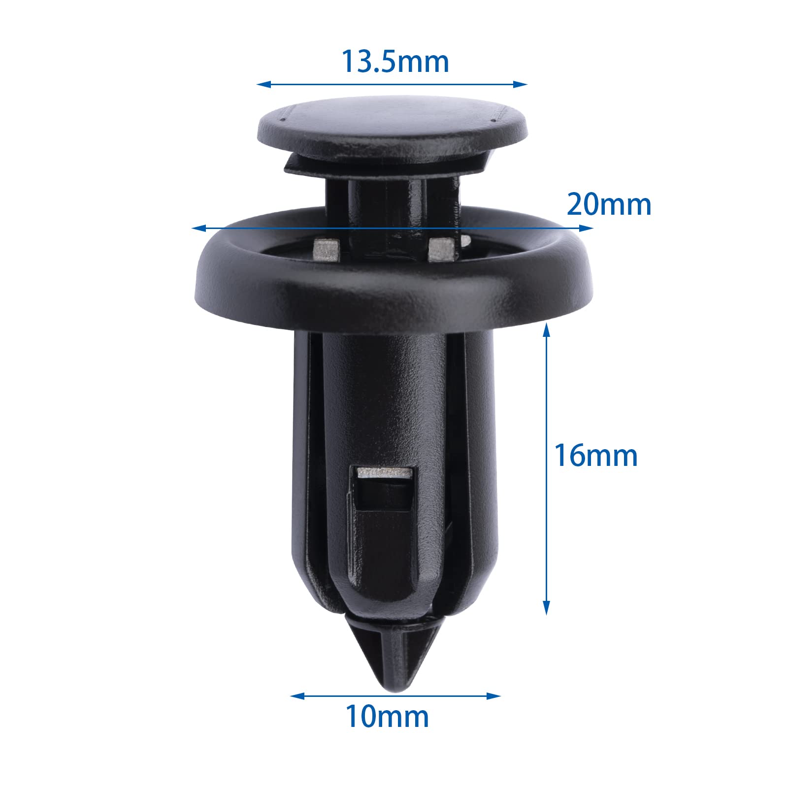 100pcs Fender Bumper Trim Retainer Clips - Fasteners For Honda & Acura Models, Universal Fit