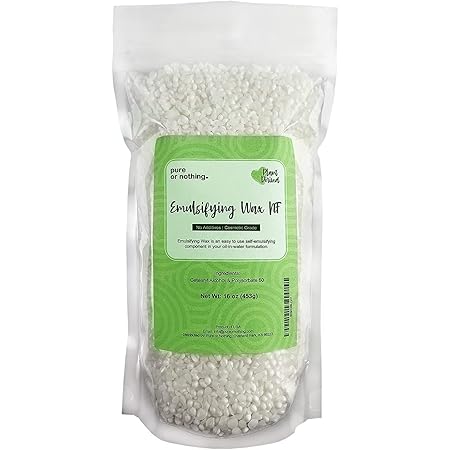 Non-GMO Emulsifying Wax NF Pastilles - 16oz. | 100% Natural Plant Derived | Product of USA | For Lotion, Cream Making & Cosmetic Formulation | Cosmetic Grade