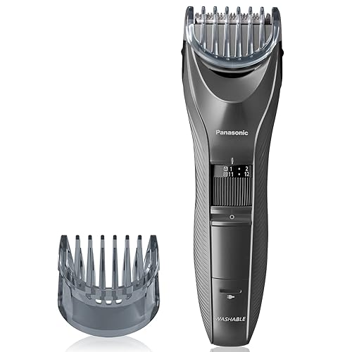 Panasonic Cortapelos Performance con 2 accesorios y ajustes de longitud ajustable, recortadora con cable o inalámbrica para cabello y barba -