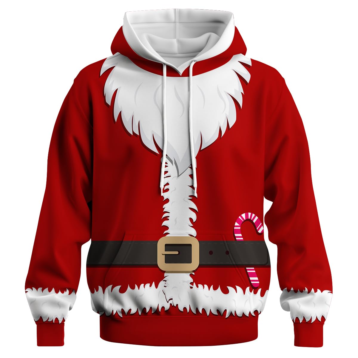 GHUALURU Creative Christmas Hoodies for Men Women Funny Cool Sweatshirt Pullover Long Sleeve