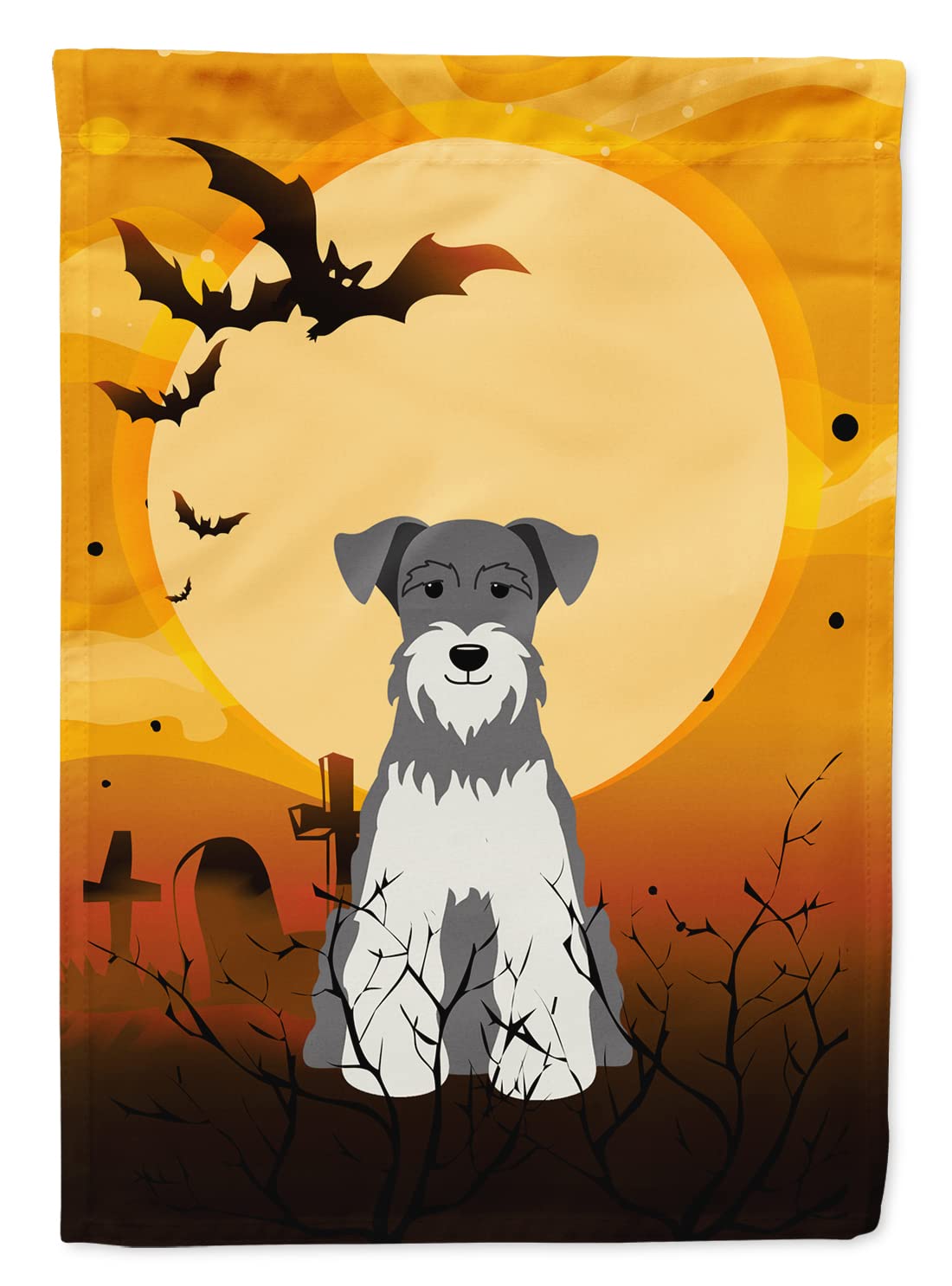 Caroline Treasures BB4320GF Halloween Miniature Schnauzer Sale e Pepe Bandiera da Giardino, Piccolo, Multicolore : Caroline's Treasures
