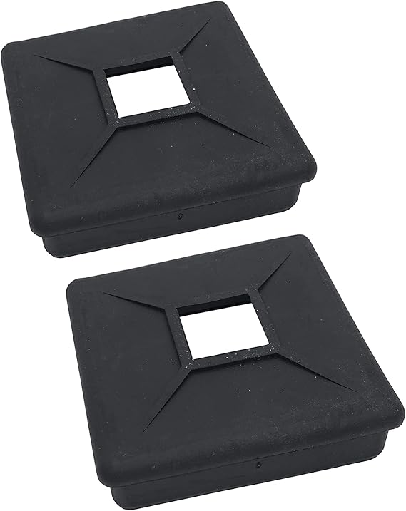 Automotive Authority 4" Square Rubber Bumper Plug End Cap