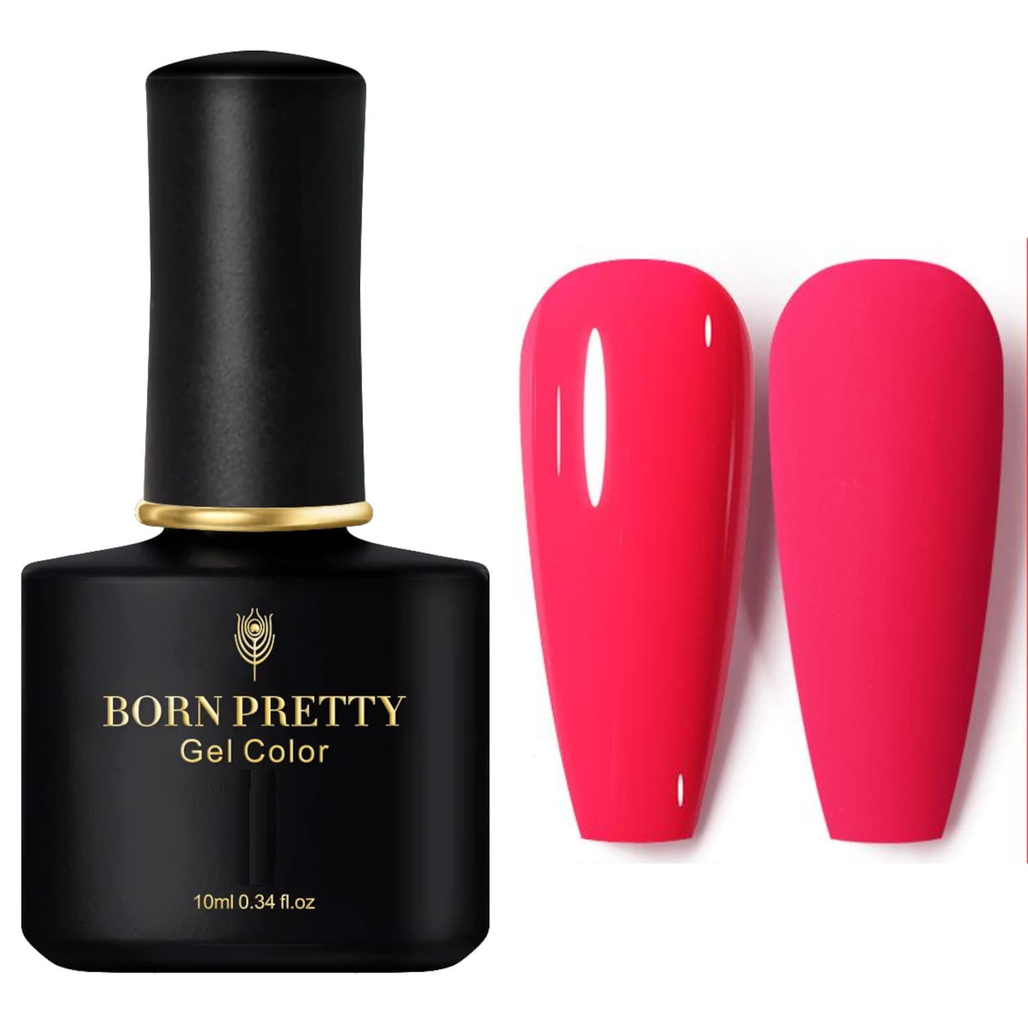 BORN PRETTY 10ml Black Spar Series Gel Nail Polish Soak Off UV LED Lamp Nail Gel Polish Nail Art Design Manicure Salon DIY at Home Gift Need UV Light to Cure UV Gel (BP77)-image-2