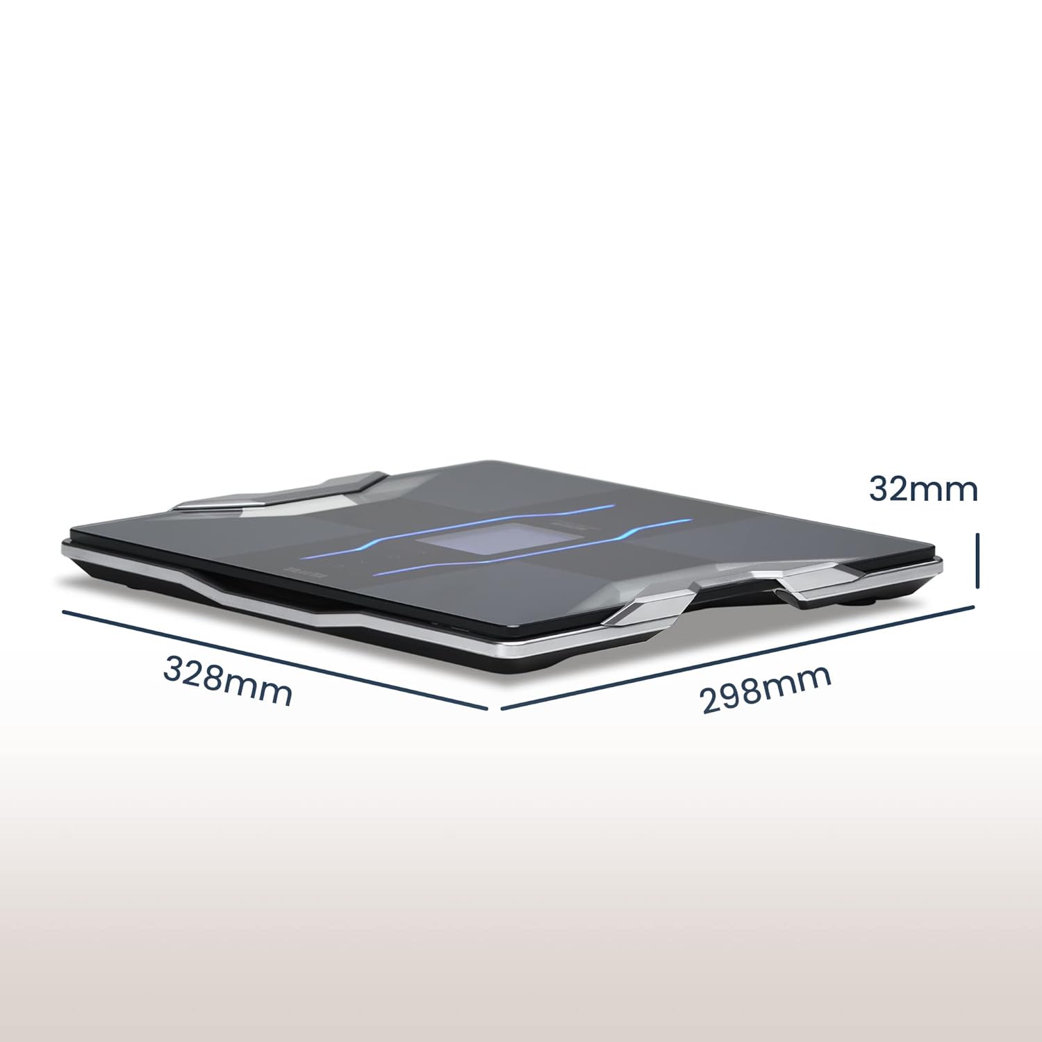 Diagram showing the dimensions of the Tanita RD-953 scale: 328mm length, 298mm width, and 32mm height.