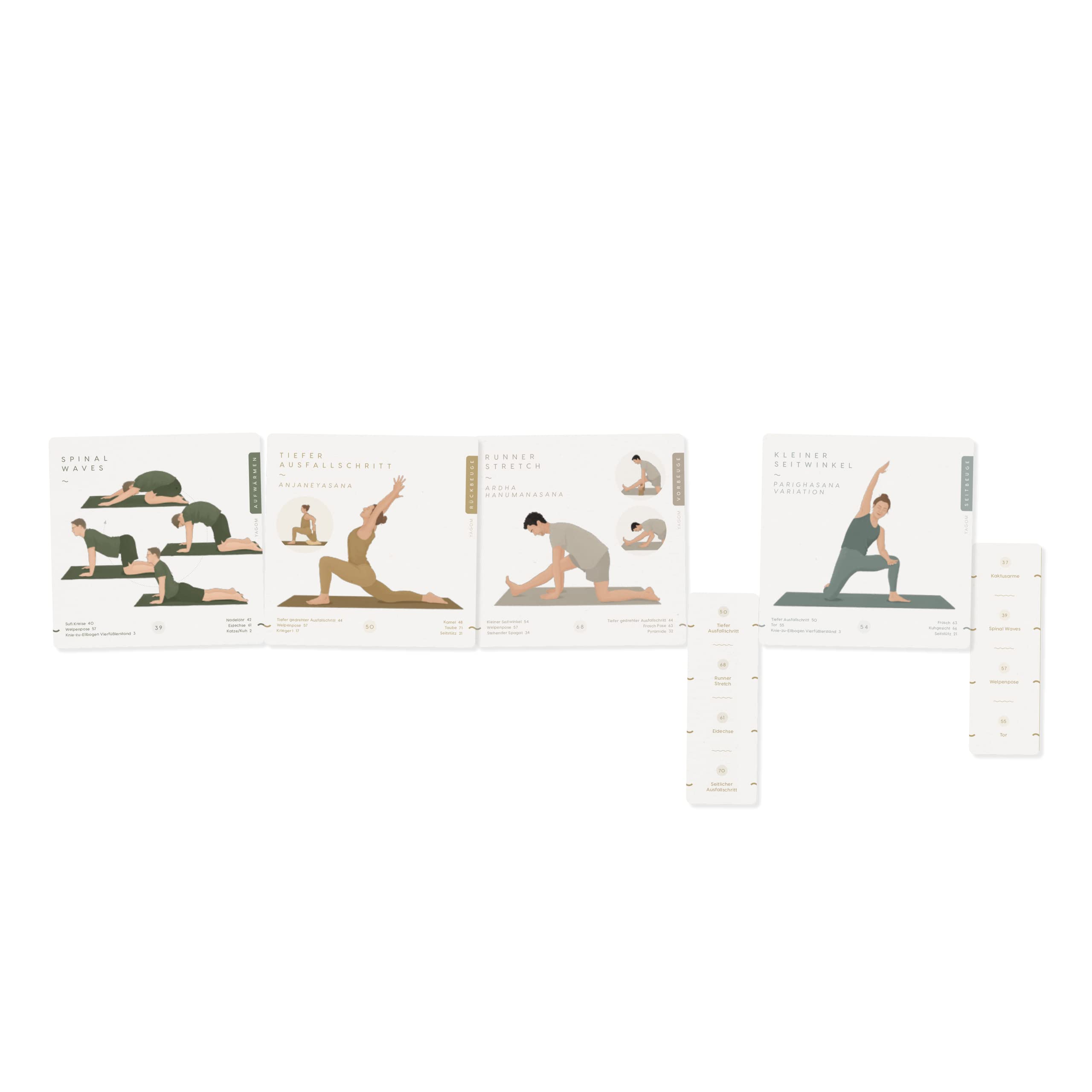 Yoga Karten Set Rücken & Hüften