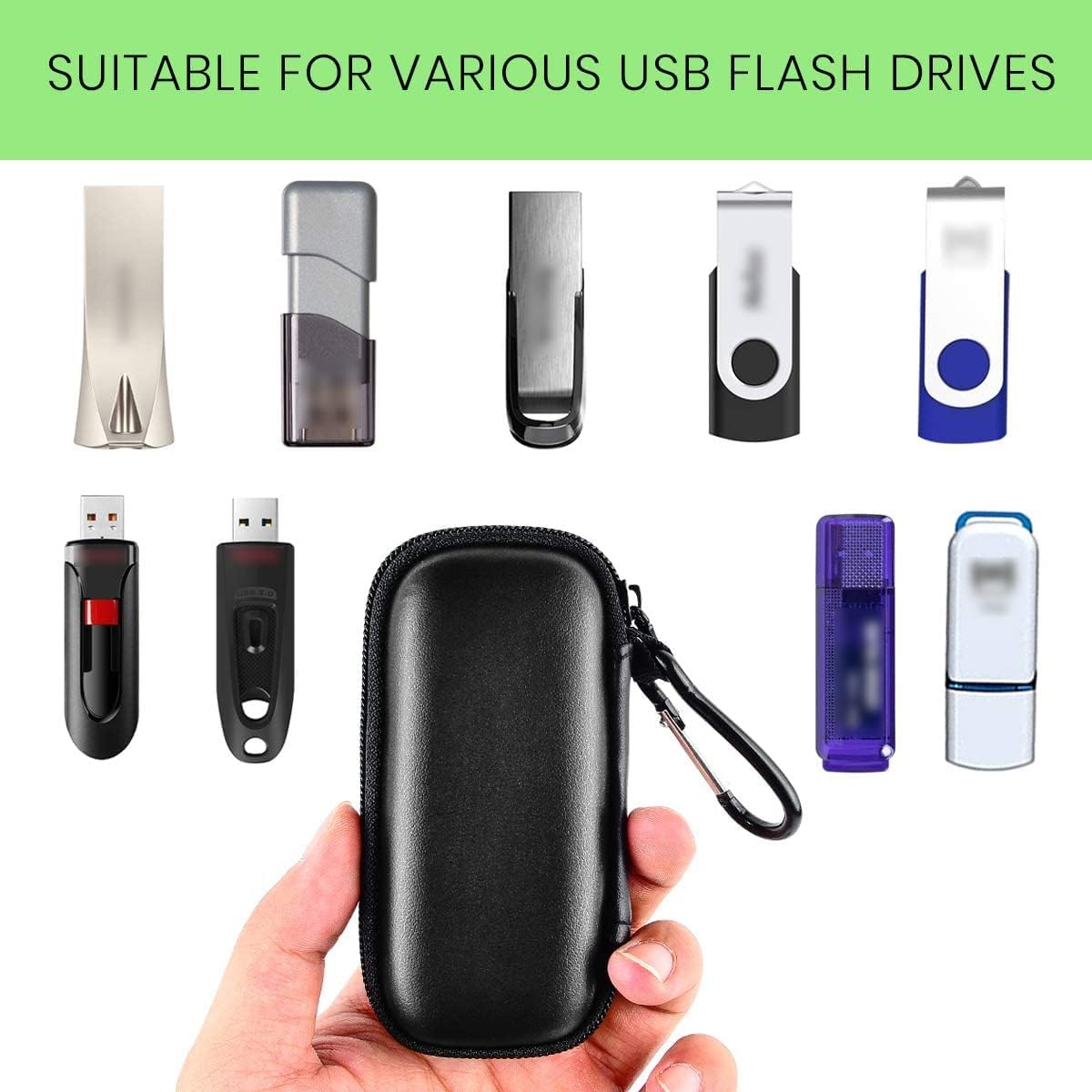 USB Flash Drives Case Compatible with SanDisk/for Samsung/for PNY USB Drive, Memory Stick Thumb Drive Data Storage Bag
